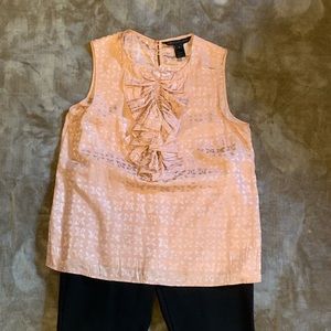 Lightly worn Marc by Marc Jacobs sleeveless pink blouse. Size M.